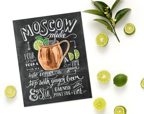 Moscow Mule Recipe Print – Giftsy Handmade